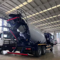 Used HOWO 6X4 Concrete Mixer Truck, 10/12 Cubic Cement Mixer Tank Truck, Second-hand Mixer Vehicle for Construction Export