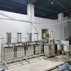 4-Station Automatic Dried Tofu Machine, Pneumatic Continuous Pressing Tofu Cubes Production Line, Commercial Stainless Steel Tofu Forming Equipment