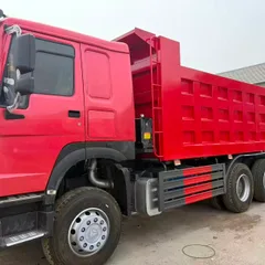Used HOWO 6X4 10 Wheels Dump Tipper Truck, Muck Mining Transport Dumper, Multiple HP & Emission Standards for Export