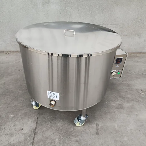 Round Commercial Frying Pot, Stainless Steel Constant Temperature Electric Fryer, Small Frying Equipment for Tofu Puffs & Dried Tofu