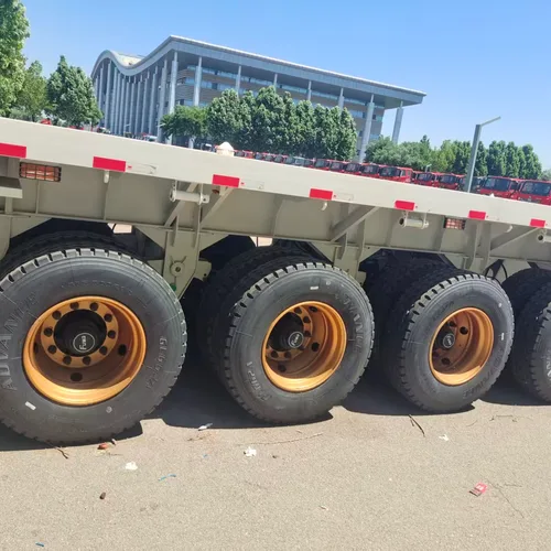 Brand New 3 Axle Flatbed Semi Trailer Heavy Duty Container Steel Machinery Transport Flat Semi-Trailer Custom Dimension For Africa Southeast Asia Logistics Export
