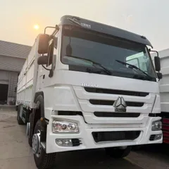 Used HOWO 8X4 Stake Cargo Truck, 12-wheel High Fence Livestock Truck, Second-hand Cargo Lorry for Agricultural Goods Export