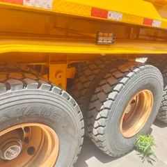 Heavy Load Rear Tipping Semi Trailer With Triple Axle Large Volume Mining Dump Trailer Wholesale Custom Capacity Dimension