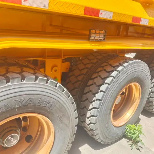 Heavy Load Rear Tipping Semi Trailer With Triple Axle Large Volume Mining Dump Trailer Wholesale Custom Capacity Dimension