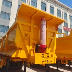 Heavy Load Rear Tipping Semi Trailer With Triple Axle Large Volume Mining Dump Trailer Wholesale Custom Capacity Dimension