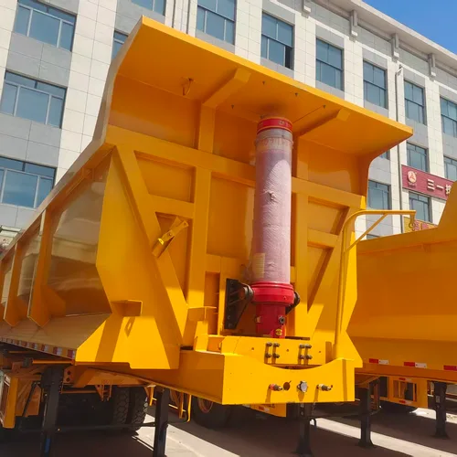 Heavy Load Rear Tipping Semi Trailer With Triple Axle Large Volume Mining Dump Trailer Wholesale Custom Capacity Dimension