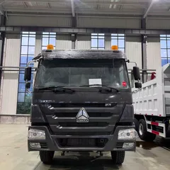 High Condition Brand New Remanufactured HOWO 371 Rear 8 Wheel Mining Tipper Truck 371HP Heavy Dual Rear Axle For Overseas Mine Earthwork Waste Transport Spot Bulk Shipment To Africa Asia