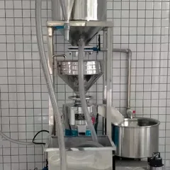 Automatic Bean Feeding Grinding & Residue Mixing Integrated Machine, Commercial Soybean Grinder with Sand Separation for Tofu Workshop