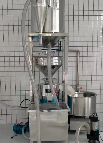 Automatic Bean Feeding Grinding & Residue Mixing Integrated Machine, Commercial Soybean Grinder with Sand Separation for Tofu Workshop