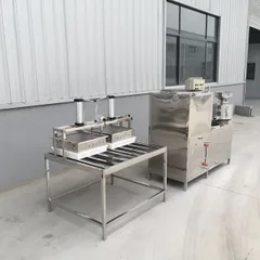 Automatic Soybean Grinding & Boiling Tofu Complete Machine, Electric Heating Pneumatic Double Station Tofu & Dried Tofu Making Equipment