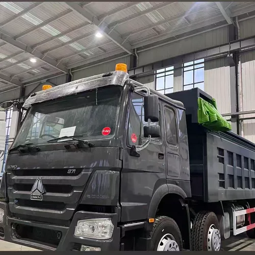 High Condition Brand New Remanufactured HOWO 371 Rear 8 Wheel Mining Tipper Truck 371HP Heavy Dual Rear Axle For Overseas Mine Earthwork Waste Transport Spot Bulk Shipment To Africa Asia