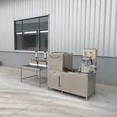 Automatic Soybean Grinding & Boiling Tofu Complete Machine, Electric Heating Pneumatic Double Station Tofu & Dried Tofu Making Equipment