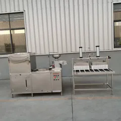 Automatic Soybean Grinding & Boiling Tofu Complete Machine, Electric Heating Pneumatic Double Station Tofu & Dried Tofu Making Equipment