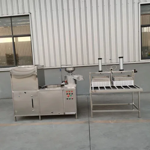 Automatic Soybean Grinding & Boiling Tofu Complete Machine, Electric Heating Pneumatic Double Station Tofu & Dried Tofu Making Equipment