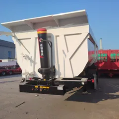 BEN MA Tri-Axle U-Type Rear Tipper Semi-Trailer, Heavy-Duty Trailer for Sand, Gravel & Muck Haulage