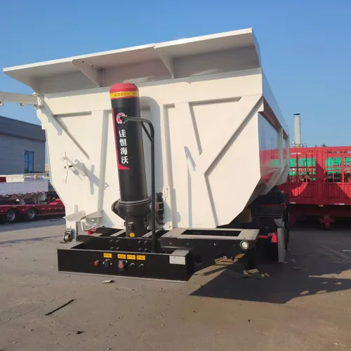 BEN MA Tri-Axle U-Type Rear Tipper Semi-Trailer, Heavy-Duty Trailer for Sand, Gravel & Muck Haulage