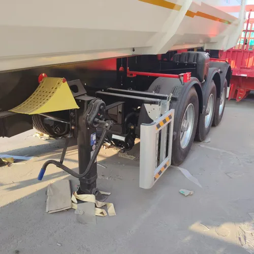 BEN MA Tri-Axle U-Type Rear Tipper Semi-Trailer, Heavy-Duty Trailer for Sand, Gravel & Muck Haulage