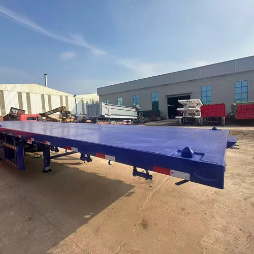 13-meter four-line eight-axle flatbed semi-trailer