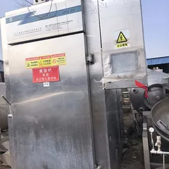 Used QXZ2/2 Stainless Steel Automatic Smoke Oven Multi-function Cooking Drying Smoking Integrated Machine For Sausage Bacon Ham Smoked Chicken Bean Products Meat Food Processing Factory Bulk Export FOB USD Price Available