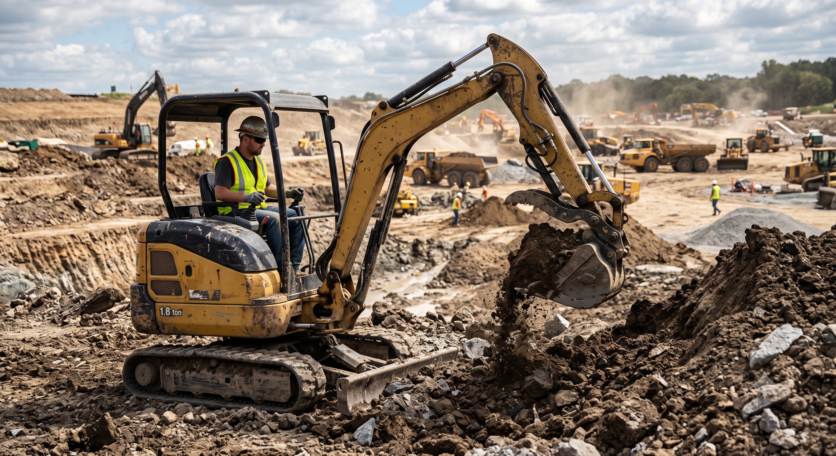 Factory Direct Mini Excavator | 1.8 Ton Compact Digger for Export