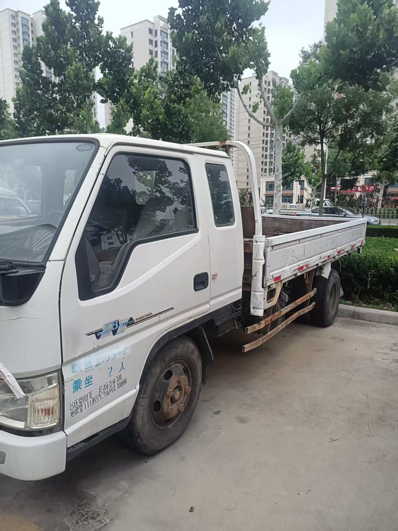 Used 2018 JMC SHUNDA 3.85m Flatbed Light Truck JX493ZLQ5 Isuzu Diesel Engine Power Steering 700R16 Tyres For Farm Grocery Short-distance Logistics Bulk Export FOB USD Price Available