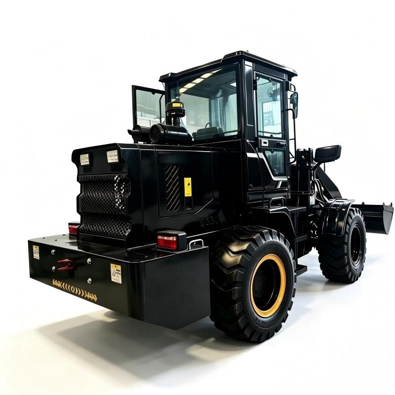 LANDNEO 2 ton wheel loader loading sand with reinforced 0.8m³ bucket