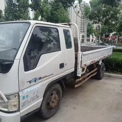 Used 2018 JMC SHUNDA 3.85m Flatbed Light Truck JX493ZLQ5 Isuzu Diesel Engine Power Steering 700R16 Tyres For Farm Grocery Short-distance Logistics Bulk Export FOB USD Price Available