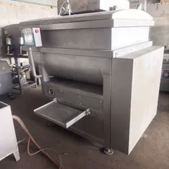 Used Horizontal Vacuum Meat Mixer 304 Stainless Steel Double Shaft Stuffing Blending Machine For Sausage Ham Meatball Dumpling Filling Processing Factory Bulk Export FOB USD Price Available