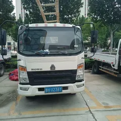 Cross-border Supply Second Hand HOWO Standard Open Flatbed Lorry Fuel-saving WP2.3 Engine Hydraulic Steering Air Brake Mini Cargo Truck Wholesale To Southeast Asia Central Asia With US Dollar Proforma Invoice