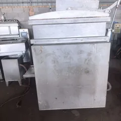 Used Horizontal Vacuum Meat Mixer 304 Stainless Steel Double Shaft Stuffing Blending Machine For Sausage Ham Meatball Dumpling Filling Processing Factory Bulk Export FOB USD Price Available