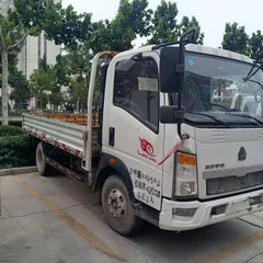 Factory Supply Second Hand HOWO Wide Five-door Delivery Truck For Fruit Vegetable Building Material Bulk Container Export To Southeast Asia Market