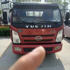 Used 2018 YUEJIN 4.2m Heavy Duty Flatbed Light Truck SOFIM Engine Power Steering Air Brake 750R16 Tyres For Construction Agricultural Goods Short Distance Transport Bulk Export FOB USD Price Available