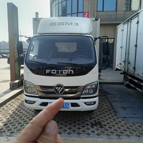 Used 2020 FOTON M3 4.2m Box Light Truck Quanchai Engine Power Steering Air Brake 700R16 Tyres For City Fresh Goods Logistics Distribution Bulk Export FOB USD Price Available