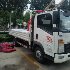 Cross-border Supply Second Hand HOWO Standard Open Flatbed Lorry Fuel-saving WP2.3 Engine Hydraulic Steering Air Brake Mini Cargo Truck Wholesale To Southeast Asia Central Asia With US Dollar Proforma Invoice