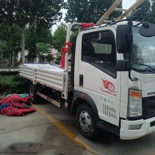 Cross-border Supply Second Hand HOWO Standard Open Flatbed Lorry Fuel-saving WP2.3 Engine Hydraulic Steering Air Brake Mini Cargo Truck Wholesale To Southeast Asia Central Asia With US Dollar Proforma Invoice