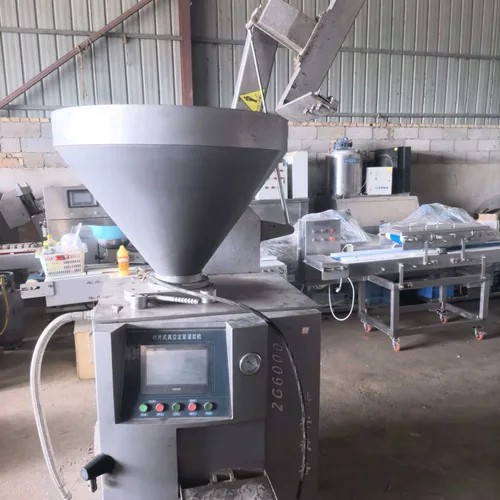 Fully Cleaned Stainless Steel Sausage Filling Linking Machine PLC Control USD PI Issuable Full Export Certification