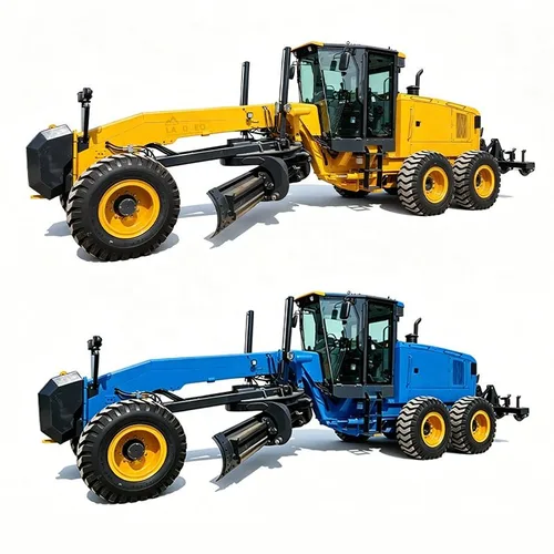 Close-up of SHENTUI grader’s rear axle with No-Spin anti-skid differential.