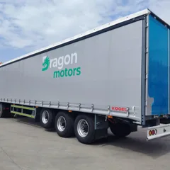 Tri-Axle Curtain Side Semi Trailer For Logistics Export
