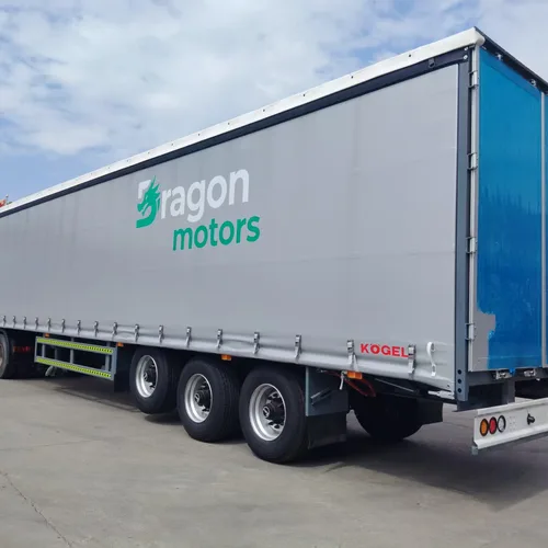 Tri-Axle Curtain Side Semi Trailer For Logistics Export