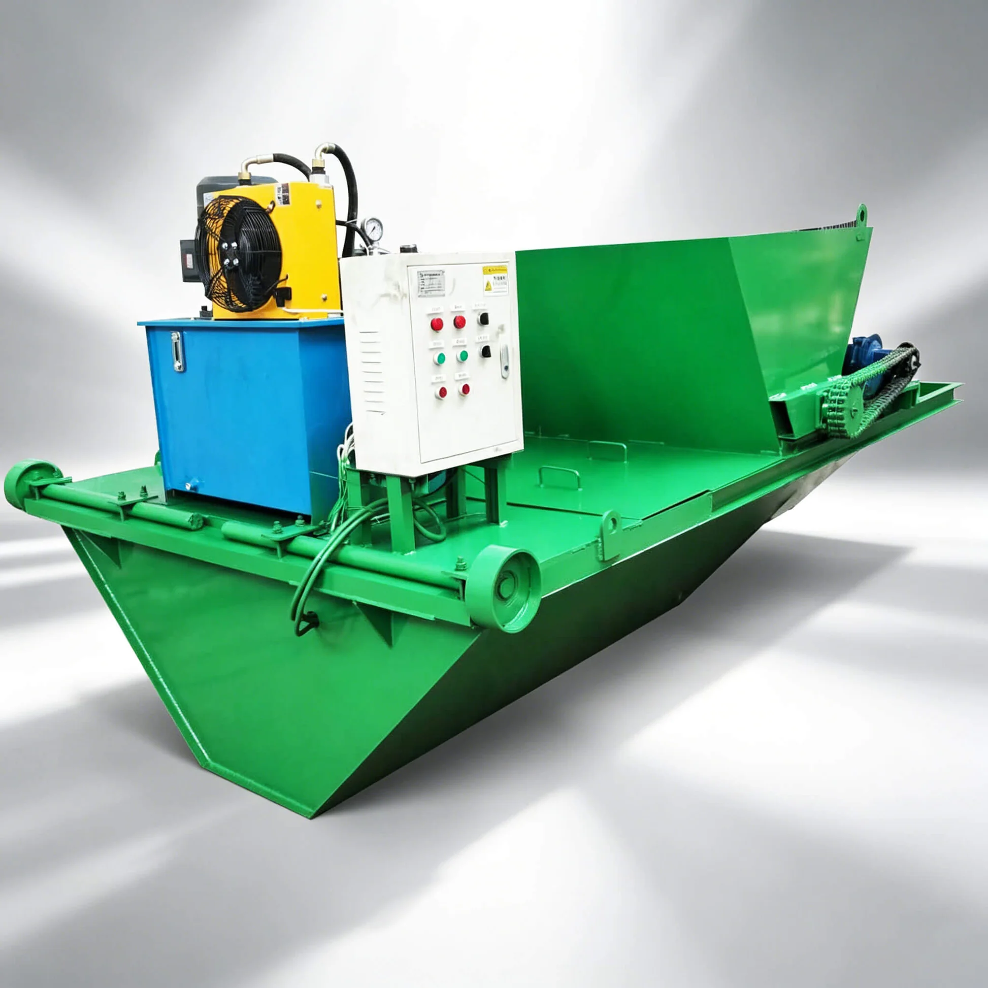 L-shaped canal lining machine