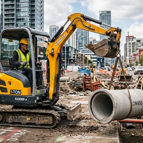 How Much Weight Can a 1 Ton Mini Excavator Lift?
