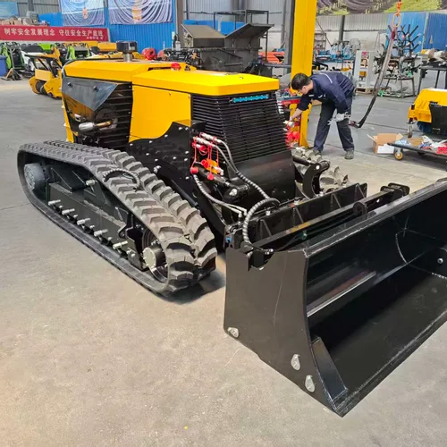 75 HP Full-Hydraulic Remote Controlled Fire Break Clearing Robot, Forest Wood Shredding Brush Cutter