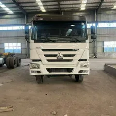 Used HOWO 375HP 6×4 Rear Tipper Dump Truck Custom White Cab Black Cargo Box For Mine Sand Stone Construction Transport Whole Vehicle Export FOB USD Price Available