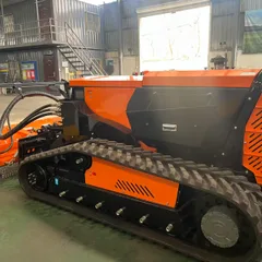 75 HP Full-Hydraulic Remote Controlled Fire Break Clearing Robot, Forest Wood Shredding Brush Cutter
