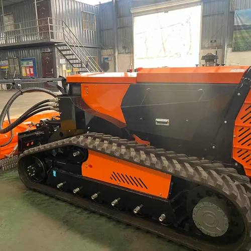 75 HP Full-Hydraulic Remote Controlled Fire Break Clearing Robot, Forest Wood Shredding Brush Cutter