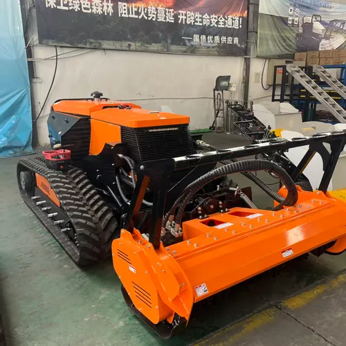 75 HP Full-Hydraulic Remote Controlled Fire Break Clearing Robot, Forest Wood Shredding Brush Cutter