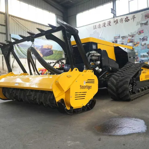 75 HP Full-Hydraulic Remote Controlled Fire Break Clearing Robot, Forest Wood Shredding Brush Cutter