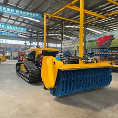 75 HP Full-Hydraulic Remote Controlled Fire Break Clearing Robot, Forest Wood Shredding Brush Cutter