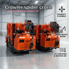 Spider crane, oil electric dual-purpose crawler crane