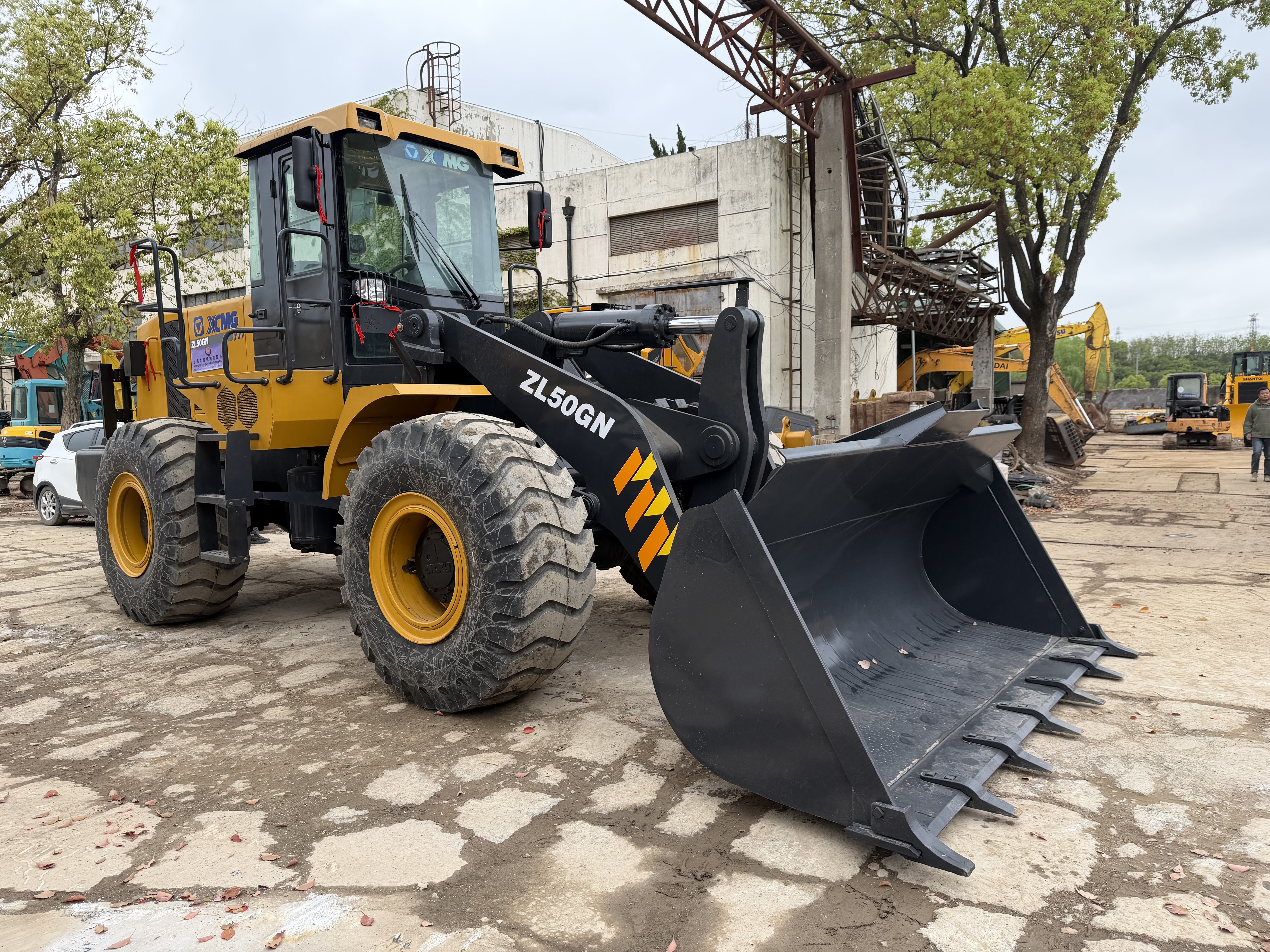 Used China XCMG Mini Wheel Loader 5 Ton Zl50gn with 3.0m3 Rock Bucket
